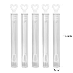 100/50PCS Mini Love Heart Wand Tube Bubble Soap Bottle Wedding Gifts for Guests Birthday Party Decor Kids Toy Baby Shower Favors