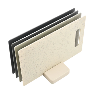 ชุดบอร์ดตัดพลาสติกกันลื่น4ชิ้นอุปกรณ์จัดระเบียบประหยัดพื้นที่ครัวสะอาดง่ายที่ถูกสุขลักษณะ