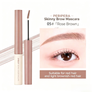 Peripera Speedy Skinny Brow Mascara | Waterproof Long‑Lasting Eyebrow Gel #03 #04 #05 Natural Deep Black Brown