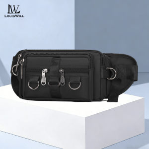LouisWill Mens Chest Bag Fashion Waist Bag Crossbody Bag Waterproof Sports Bag Large Capacity Casual Bag Messenger Bag Shoulder Bag OutdoorTravel Bag Business Bag Sling Bag