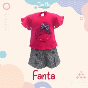 Two mix Setelan Anak Perempuan Motif Nonik Cantik Usia 1-6 tahun 4066