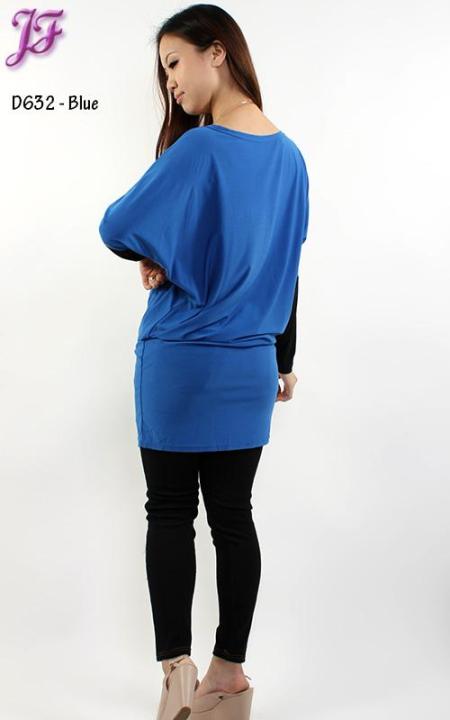 JF Fashion Lycra Long Tunic D632 Plus Size Casual Blouse Graphic