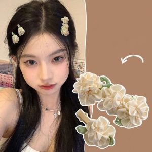 JEWELRY ความรู้สึกของผู้อาวุโส กิ๊บติดผมรูปดอกกล้วยไม้ ผ้าผ้าทอ มินิมินิ คลิปหน้าม้าแบบหนีบ น่ารักน่ารักๆ ชุดคลุมศีรษะ คลิปปากเป็ดนางฟ้า ฤดูร้อนฤดูร้อนฤดูร้อน