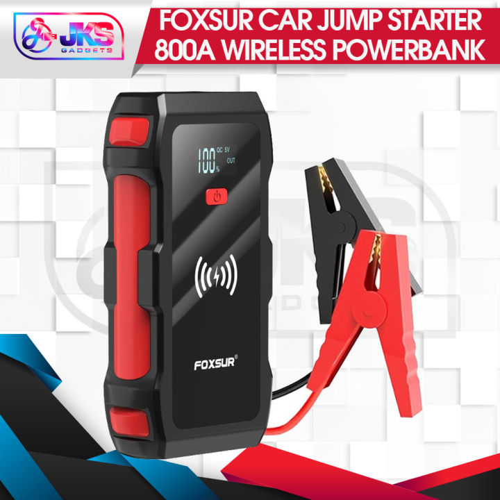FOXSUR Car Jump Starter 800A Power Bank 26800mAh Portable Battery