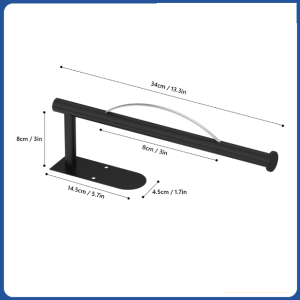 Stainless Steel Adhesive Paper Towel Wipe Hanging Rack Wipes Roll Kitchen Dispenser Cabinet Storage Bathroom Accessories