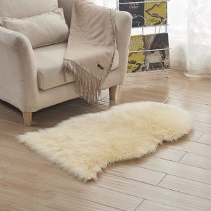 COMEMECO Home Decor  Long Hair Carpet Non Slip Fluffy Shaggy Faux Fur Soft Rugs Bedroom Mats Sheepskin Rug