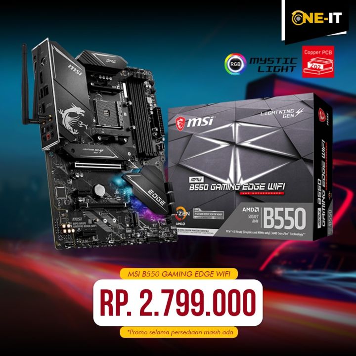 Motherboard MSI MPG B550 GAMING EDGE WIFI Lazada Indonesia