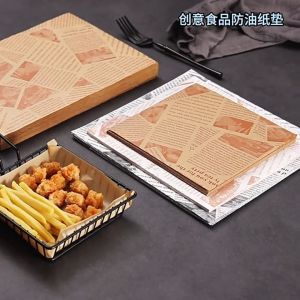 Quivlox Cartoon Oil Proof Pad Food Grade Baking Paper Disposable Sandwich Wrap Air Fryer Liner Parchment