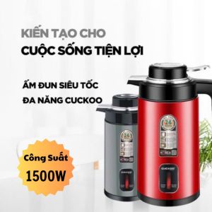 Ấm Siêu Tốc CUCKOO ST21 2In1Ấm Đun Nước Kèm Bình Giữ Nhiệt Siêu Tốc Công Suất 1500W Cao Cấp Dung Tích 3L-Hàng Chuẩn . Ấm Siêu Tốc CUCKOO 2 in 1 Đun Nước Cực Nhanh - Ấm Đun Nước Siêu Tốc Dung Tích 3 Lít Có Chế Độ Ủ Ấm