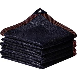 1-8m Shade Cloth Sunblock Mesh with Aluminum Grommets Easier to Hang for Outdoor Garden Flowers Plants Shade Net