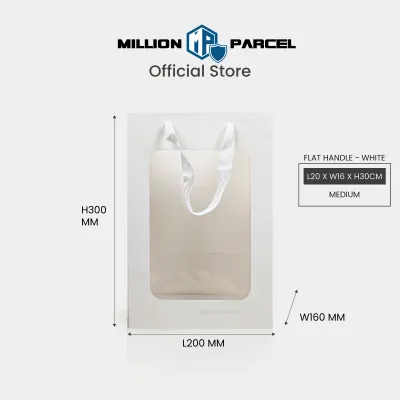 MillionParcel Window Paper Bag for Gift | Valentine Gift Bag for Present | Kraft Paper Bag | Transparent Gift Bag | Birthday Gift Bag | Gift Bags