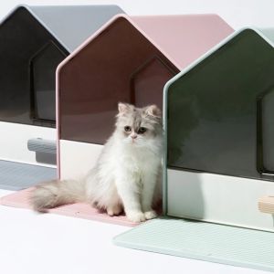 ห้องน้ําแมว ห้องน้ําแมวสไตลโมเดิร์น บ้านแมว ห้องน้ําแมวกําจัดกลิ่น ห้องน้ําแมวรูปบ้าน กระบะทรายแมว modern cat bathroom