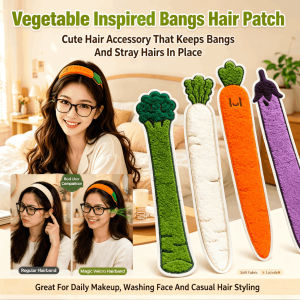 Realistic Vegetable Velcro Hair Clip Fake Bangs Fringe Hair Clips Natural Look Easy Application Hair Accessories