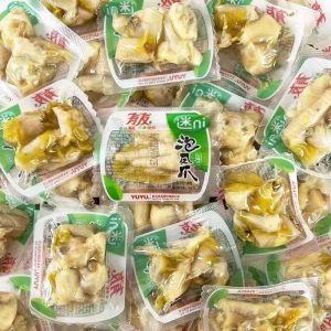Have friends 500g Pickled chili chicken feet small package of pickled chili chicken feet individual chili open bag ready to eat chicken feet Leisure spicy snacks
