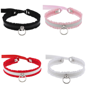 Vòng đeo cổ có thể điều chỉnh độ dài Vòng Cổ Choker Ren tỉa cao cấp cho những người đam mê thời trang người lớn