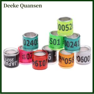 Deeke 20 pcs Pigeon Foot Ring With Word Earrings 2024 Multicolor Bird Tools