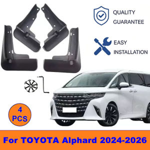 4Pcs Mud Flaps For TOYOTA Alphard 2024-2026 - Splash Guards Front&Rear Wheel Fender Mudguards Car Exterior Protection Accessory