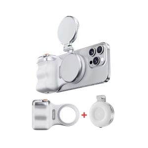 TELESIN Fun Shot Magnetic Grip 2 Phone Holder Bluetooth Remote Control Zoom Camera Handle for Mobile Smartphone