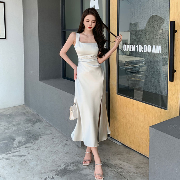 Korean sale slip dress