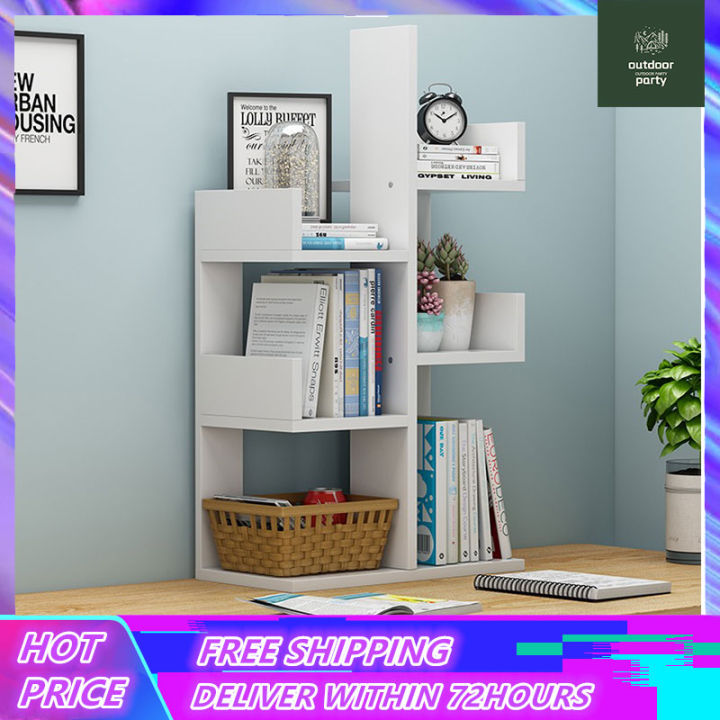 Study vertical bookshelf Simple bookshelf ground a simple modern art