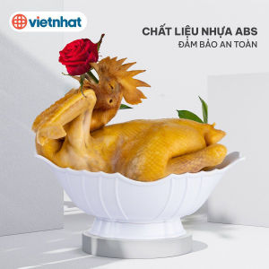 Bát đĩa thuyền đựng gà hoa quả tài lộc may mắn My Home DN256