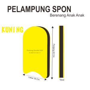 PELAMPUNG RENANG ANAK BANTU RENANG BAHAN SPON ATI TEBAL 25 CM UKURAN 30 X 40 CM