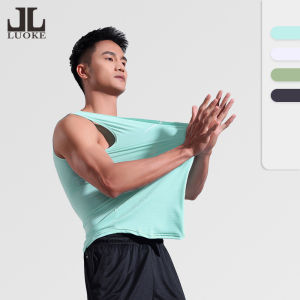 Luoke Summer Thin Sports Quick Drying Tank Top Mens Moisture Wicking Sleeveless Loose Relaxed Fitness Training Running Vest