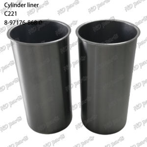 4 PCS C221 Cylinder liner 8-97176-868-0 9-11261-253-0 9-11261-253-1 Suitable For Isuzu Engine Parts