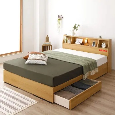 [ Freeship HCM ] GIƯỜNG NGỦ GỖ CÔNG NGHIỆP HIỆN ĐẠI OHAHA - GC013 - Yellow