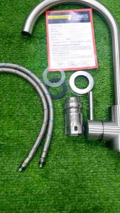 Vòi rửa chén nhà bếp nóng lạnh inox 304 - JV406C