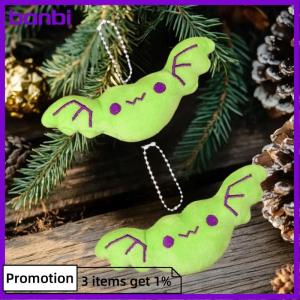 banbi พวงกุญแจตุ๊กตาผ้ากำมะหยี่2ชิ้นน่ารักสำหรับวันฮาโลวีนกระเป๋าตุ๊กตามินิห้อยกุญแจหลากสีของขวัญ