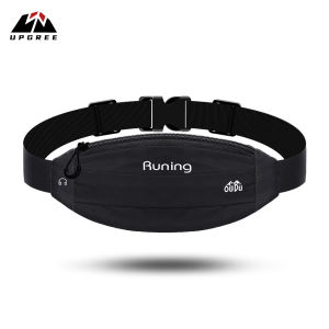 UPGREE Sports Running Belts Waist Bags Outdoor Waterproof Night Full Reflective Bag Zipper Waist Packs Fitness Chest Bags Running Pouch Adjustable Buckle with Headphone Plug for Running Jogging