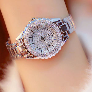 Womens watch fashionable trendy beautiful elegant diamond-studded waterproof