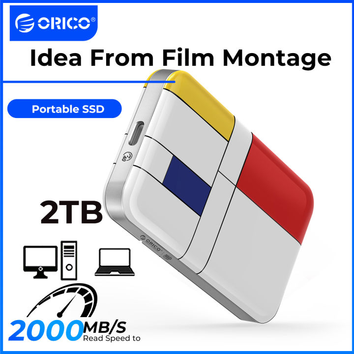 ORICO cực kỳ di động SSD 1TB 2TB USB 3.2 Gen2 Type-C 10Gbps Ổ cứng lưu ...