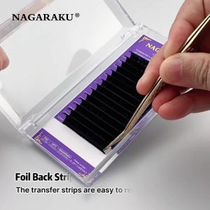 NAGARAKU Faux Mink Individual Eyelash Lashes For Professionals Soft Mink Eyelash Extension (16 Pcs)