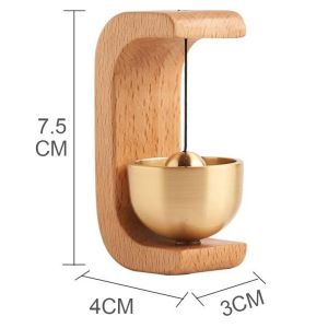 Dopamine Wind-bell Magnetic Inhalation Home Wind-bell Beech Car Into The Door To Remind The Bell Copper Bell Walnut Copper Ornam