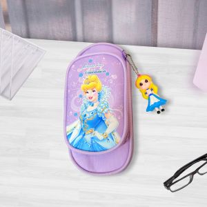 9905 ~ Princess Collection Pencil Case Kotak Pensel Sekolah Kanak-Kanak Design Ariel Snow White Sleep Beauty Stationery