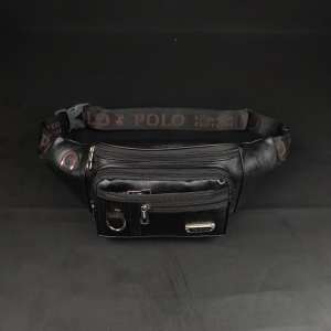 Tas Selempang Kulit PU POLO AMSTAR Waistbag Tas Pinggang Pria Wanita