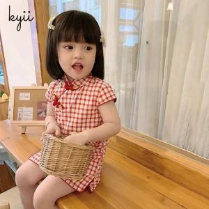 kyiibaby Summer preppy fashion Little Girl New girls summer dress children skirt thin kybb250