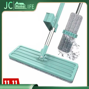 Smart Mop 360 Rotating Lengthen Flat Mop Free Hand Washing Flat Mop Cleaner Lazy Household Cleaning
