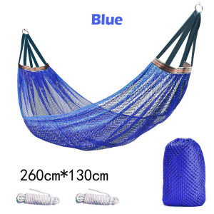Ice silk Hammock 200KG Camping Hiking Hammock Double Outdoor Foldable Hammock Travel Hammock with Storage Bag and Rope