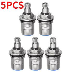 【Hibeautylife】5pcs Replacement Faucet Cartridges Stainless Steel Tap Valves Household Single Angle Valve Kitchen Bathroom Shower Parts