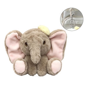 Trendy Elephant Plush Keychain for Women Cute Bag Pendant Stuffed Doll Baby Elephant Toy Bag Pendant Doll for kids 大象钥匙扣