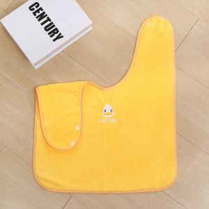 OKDEALS Soft Baby Bibs Water Absorbent Skin Friendly Childrens Washcloth  Adjustable Snaps Toddler Face Towel for Feeding Eating