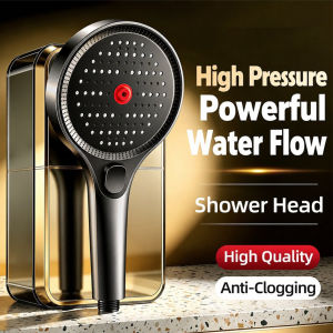 High Pressure Shower Head Thick 13cm Big Face Anti Clog Limescale Removal Massage Spray for Home Bathroom