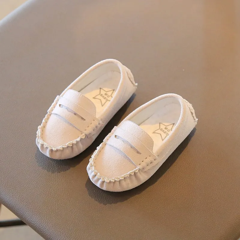 Boys Loafers Toddler Boys Girls Soft Slip-On Loafers - Casual Boat Shoes, Dress Flats, Size 4 Casual Dress Shoes For Kids