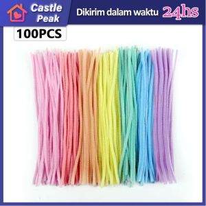 100Pcs KAWAT BULU Grosir PIPE CLEANER MAINAN KAWAT
