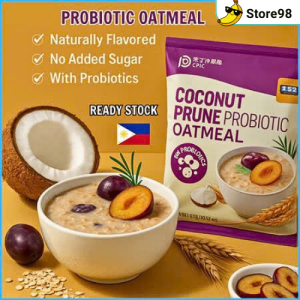 Probiotic Oatmeal Coconut & Prune No Sugar High Fiber Breakfast Healthy Cereal