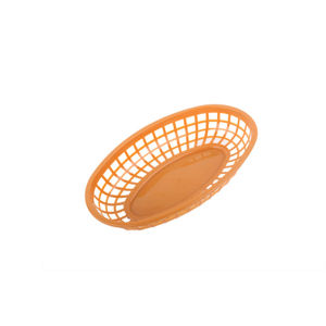 Oval Fast Food Serving Tray Basket Fried Food Basket Fried Chicken Vegetable Burger Fries Plastic Use For Fruit Basket
