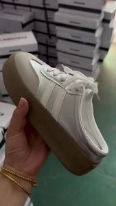 【Free Shipping】2025 new model retro color-block casual slip-on sneakers German-style training shoes thick-soled mules
